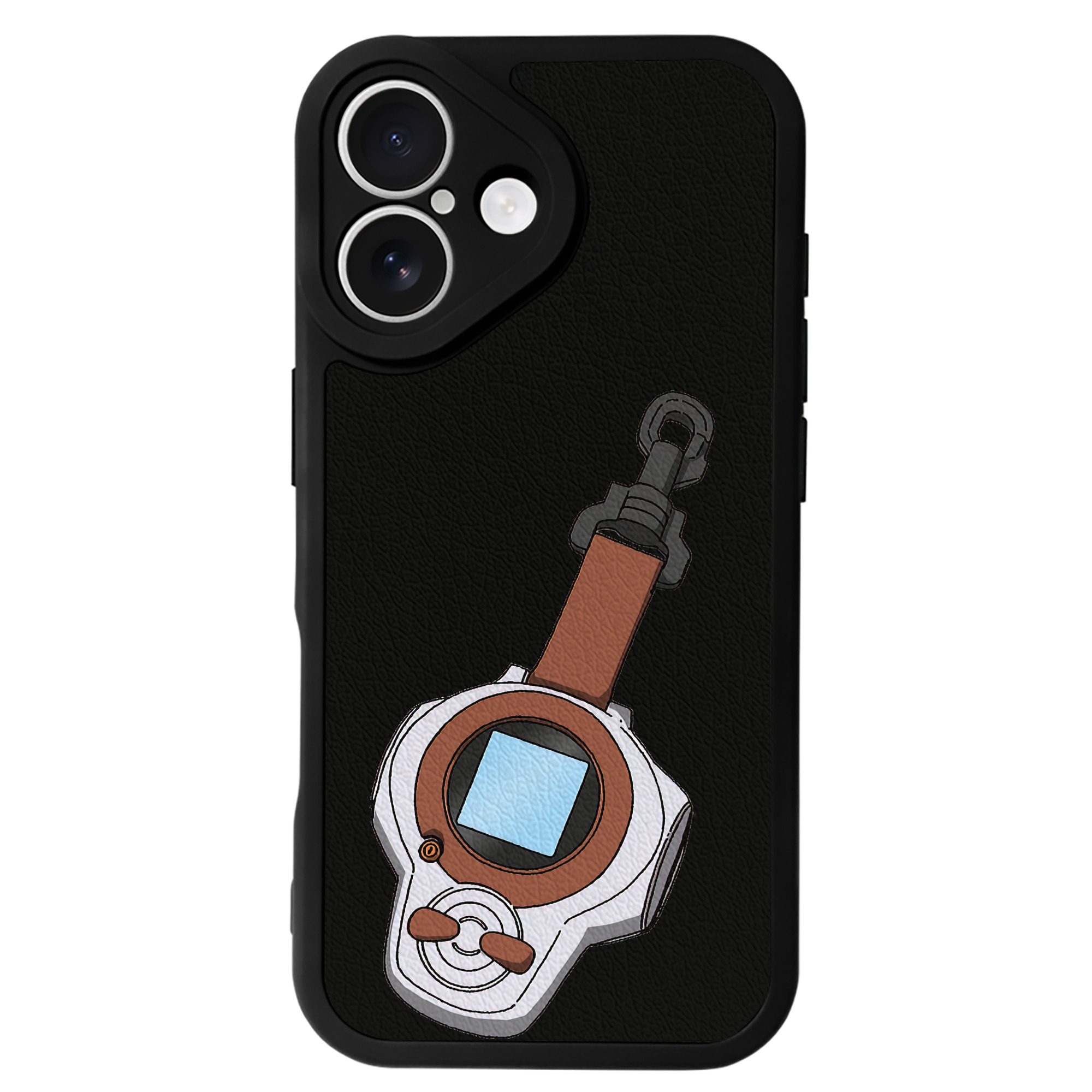 （画像用） Digimon デジタルモンスター/デジモン 【iPhone 16シリーズ対応】シリコンスマホケース（レザー調） 材質：シリコン